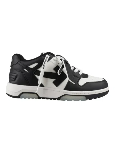 Off-white Black White Lace Up Sneakers In Blackwhite