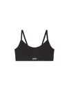 Off-white Black/white Off Rib Bralette In Black