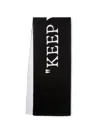 Off-white Off White™ Keep Warm Black/white Wool Scarf In 黑色