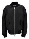 Off-white Off White Oversized Nylon Bomber Jacket