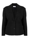 Off-white Stretch-wool Tailored Blazer In Black