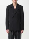 Off-white Man Blazer Black Size 40 Virgin Wool In Black