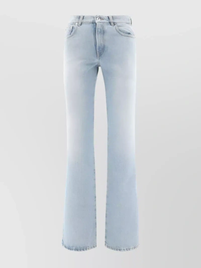 OFF-WHITE BLEACH BABY DENIM FLARES