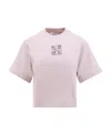 Off-white Bling Leaves Arrow T-shirt In Purple