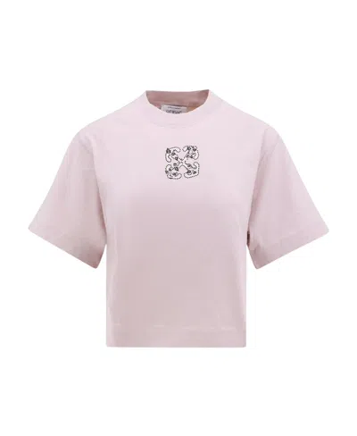 Off-white Bling Leaves Arrow T-shirt In Purple
