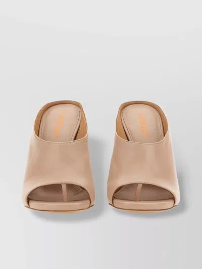 Off-white Block Heel Mules Unique Design