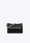 OFF-WHITE BLOCK LEATHER CHAIN SHOULDER BAG