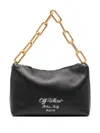 Off-white Block Leather Tote Bag In Black