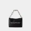 Off-white Logo Printed Zip-up Shoulder Bag In Black