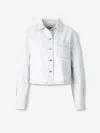Off-white Button Stripes Jacket In White