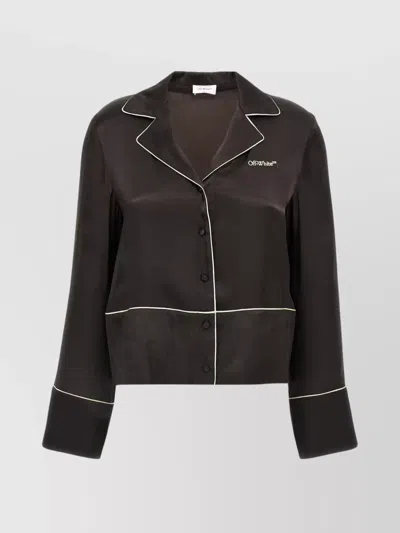 OFF-WHITE BLOUSE SLEEPWEAR LONG SLEEVES