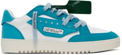 Off-white Blue & White 5.0 Sneakers In White Blue