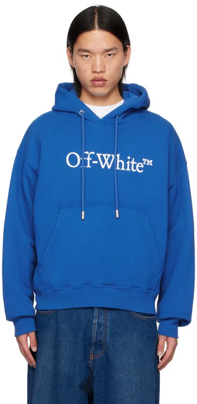 OFF-WHITE BLUE BIG BOOKISH SKATE HOODIE