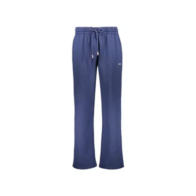 OFF-WHITE BLUE COTTON ATHLETIC PANTS