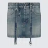 Off-white Blue Cotton Denim Skirt