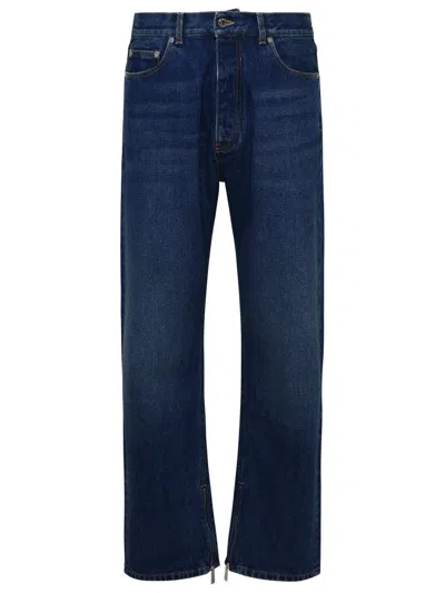 Off-white Blue Cotton Jeans