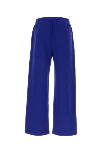 Off-white Blue Cotton Joggers In Bluewht