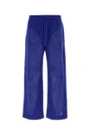 Off-white Blue Cotton Joggers