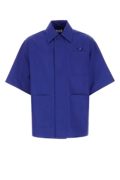 Off-white Blue Cotton Oversize Shirt