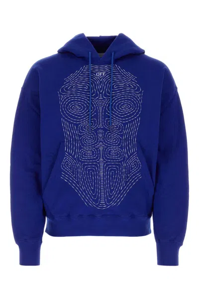 Off-white Off White Sweatshirts In Blue