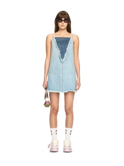 Off-white Off White Women Denim Doll Shorts In Multi