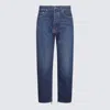 Off-white Blue Denim Jeans In Blue