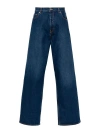 Off-white Five-pocket Back-patch Jeans In Blue