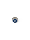 Off-white Arrows Enamel-detail Signet Ring In Silver