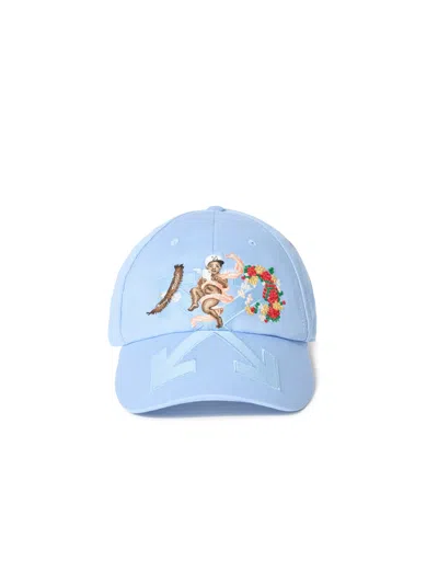 OFF-WHITE BLUE FRESCO ARROW BASEBALL CAP
