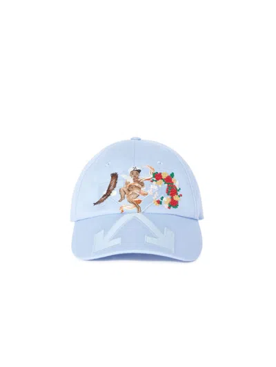 Off-white Off White Women Fresco Arrow Baseball Cap In Blue