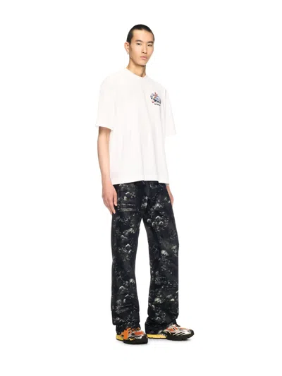 Off-white Blue Jacquard Fresco Jeans