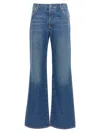 Off-white Blue Logo Embroidery Jeans In Blue