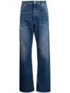 OFF-WHITE BLUE LOOSE-FIT STRAIGHT-LEG JEANS FOR MEN
