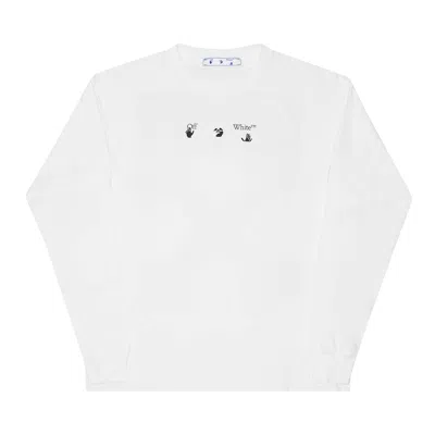 Pre-owned Off-white Blue Marker Double Sleeve Tee 'white/blue'