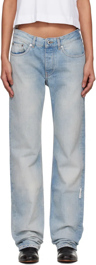 Off-white Blue New 90s Fit Jeans In White