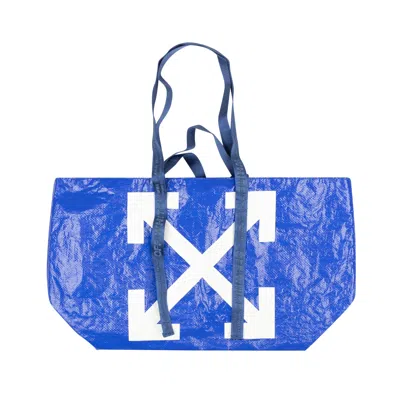 Off-white Blue New Commerical Tote Bag