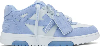OFF-WHITE BLUE OUT OF OFFICE SUEDE SNEAKERS