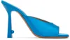 Off-white Woman Sandals Azure Size 10 Textile Fibers In Blue/blue