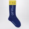 Off-white Blue Socks With Logo In Blue