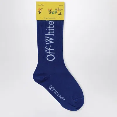 Off-white Blue Socks With Logo