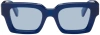 Off-white Blue Virgil Sunglasses In Blue Crystal