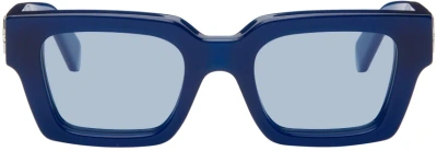 Off-white Blue Virgil Sunglasses In Blue Crystal