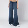Off-white Blue Washed-effect Jogging Trousers In Blue