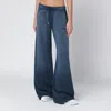 Off-white Blue Washed-effect Jogging Trousers In Blue