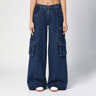 OFF-WHITE OFF-WHITE™ BLUE WIDE CARGO DENIM JEANS