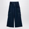 Off-white Wide-leg Cargo Pants In Green