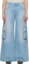 Off-white Denim Bomber Jacket In Bleach