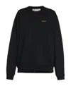 Off-white Blurred Arrow Reg Crewneck Black Multico In Black