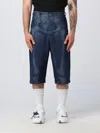 Off-white Skeleton Denim Bermuda Shorts In Denim