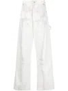 Off-white Body Scan-print Wide-leg Jeans In Weiss